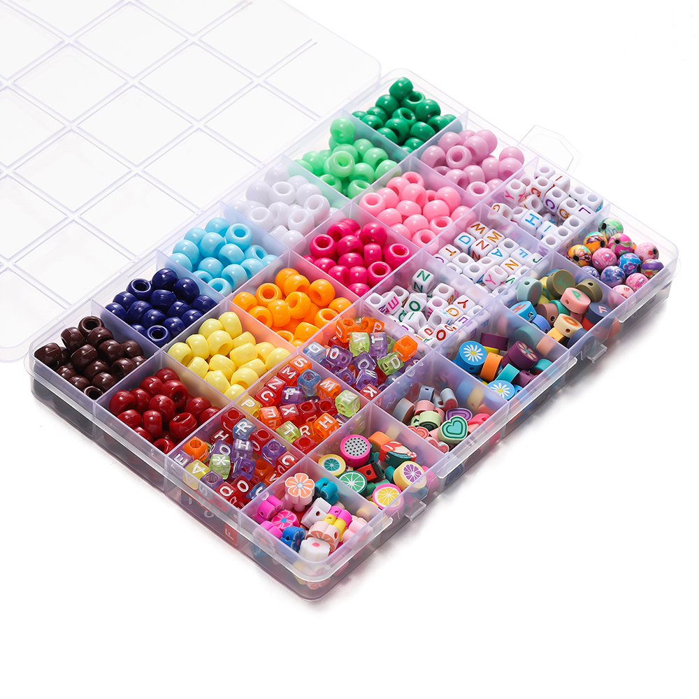 680pcs/Box Colorful Acrylic Po - Body Jewelry Organizer recensie en prijs