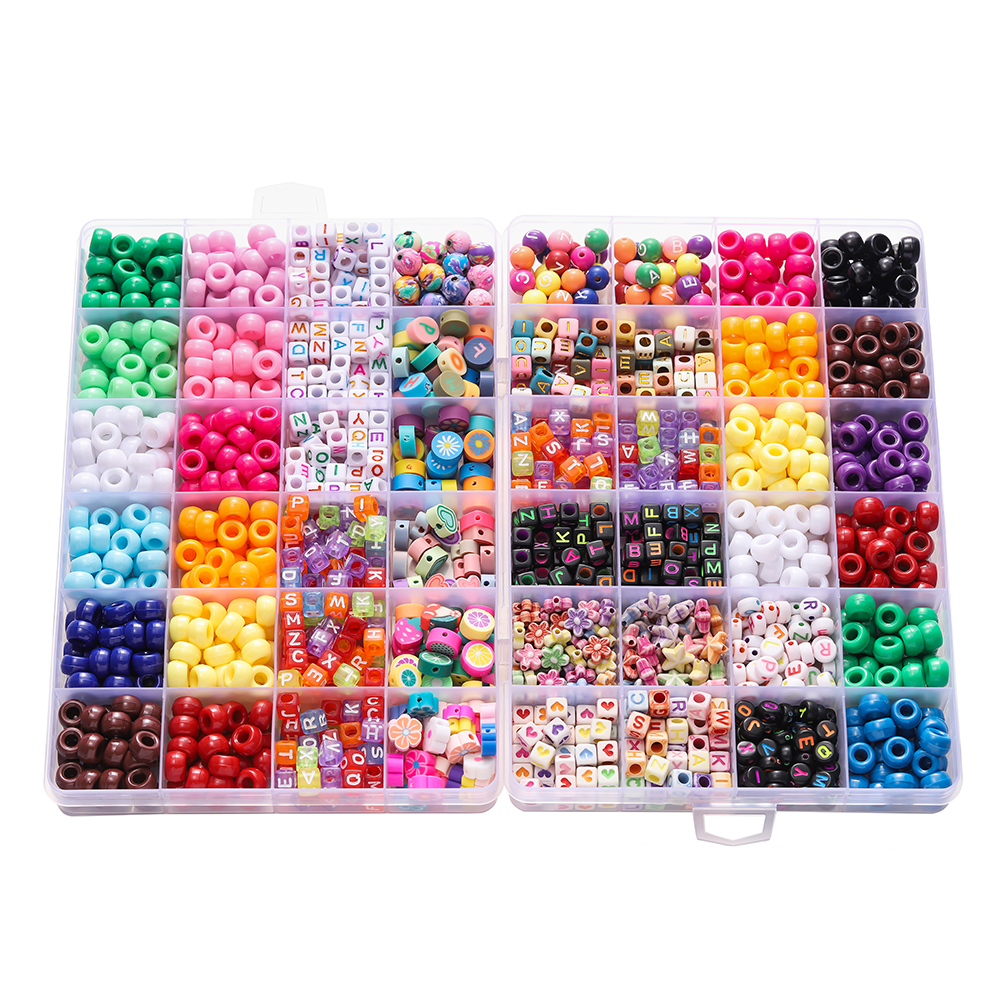 680pcs/Box Colorful Acrylic Po - Body Jewelry Organizer recensie en prijs