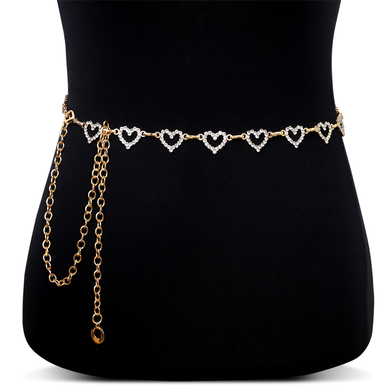 Fashion Rhinestone Heart Waist - Body Jewelry Sale recensie en prijs