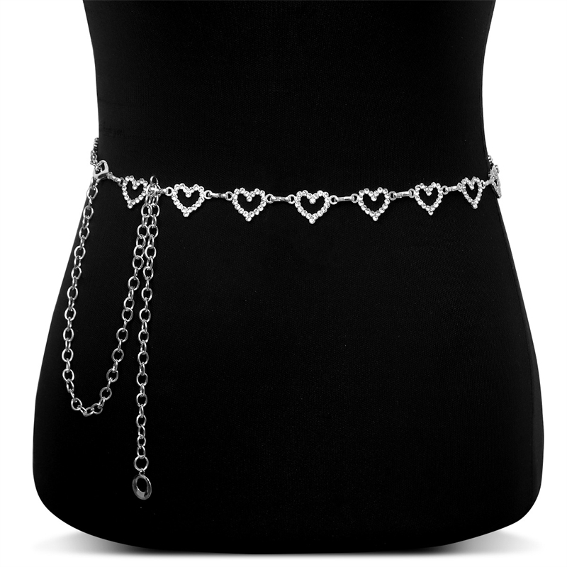 Fashion Rhinestone Heart Waist - Body Jewelry Sale recensie en prijs