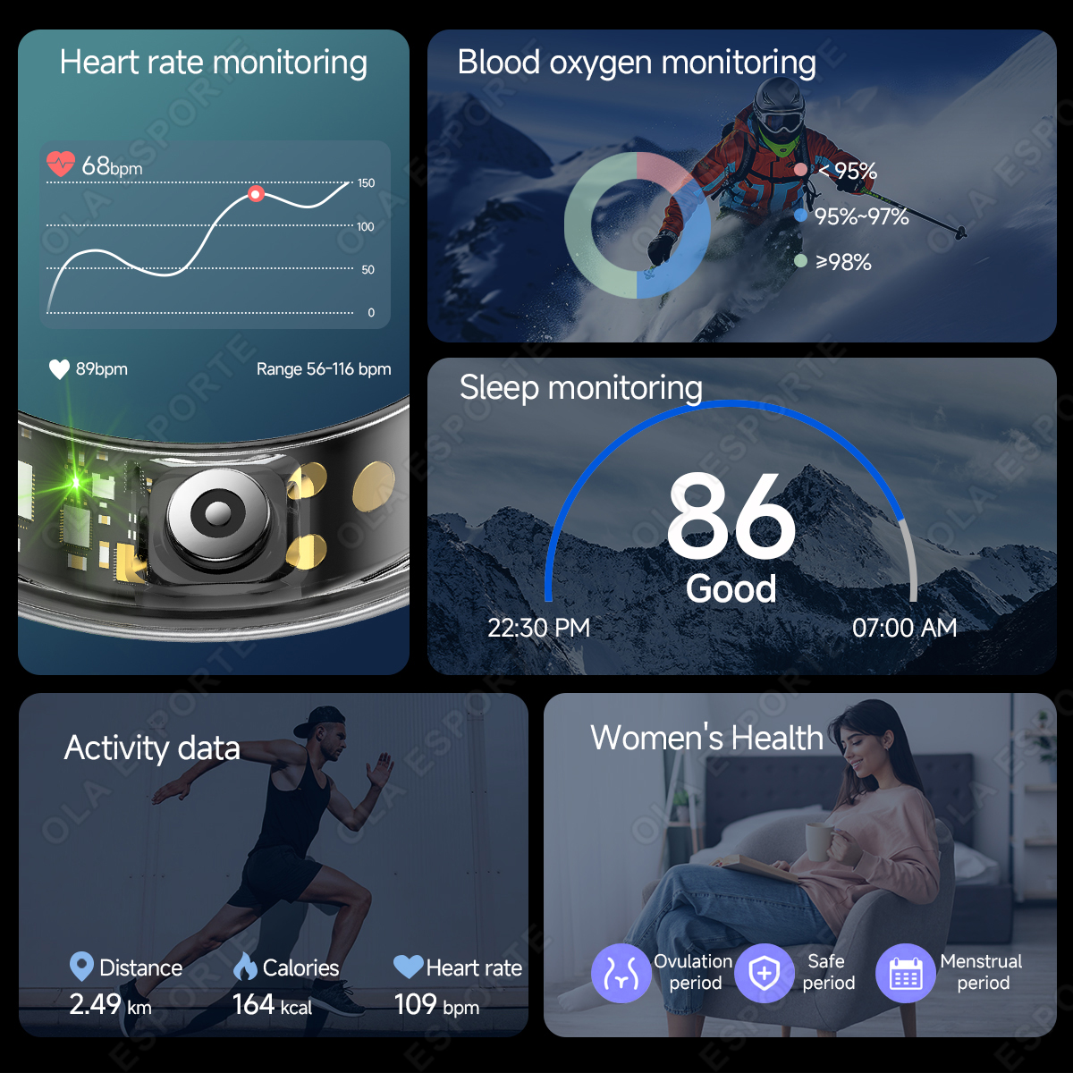 R10 Smart Ring with Charging C - Daith Heart Ring recensie en prijs