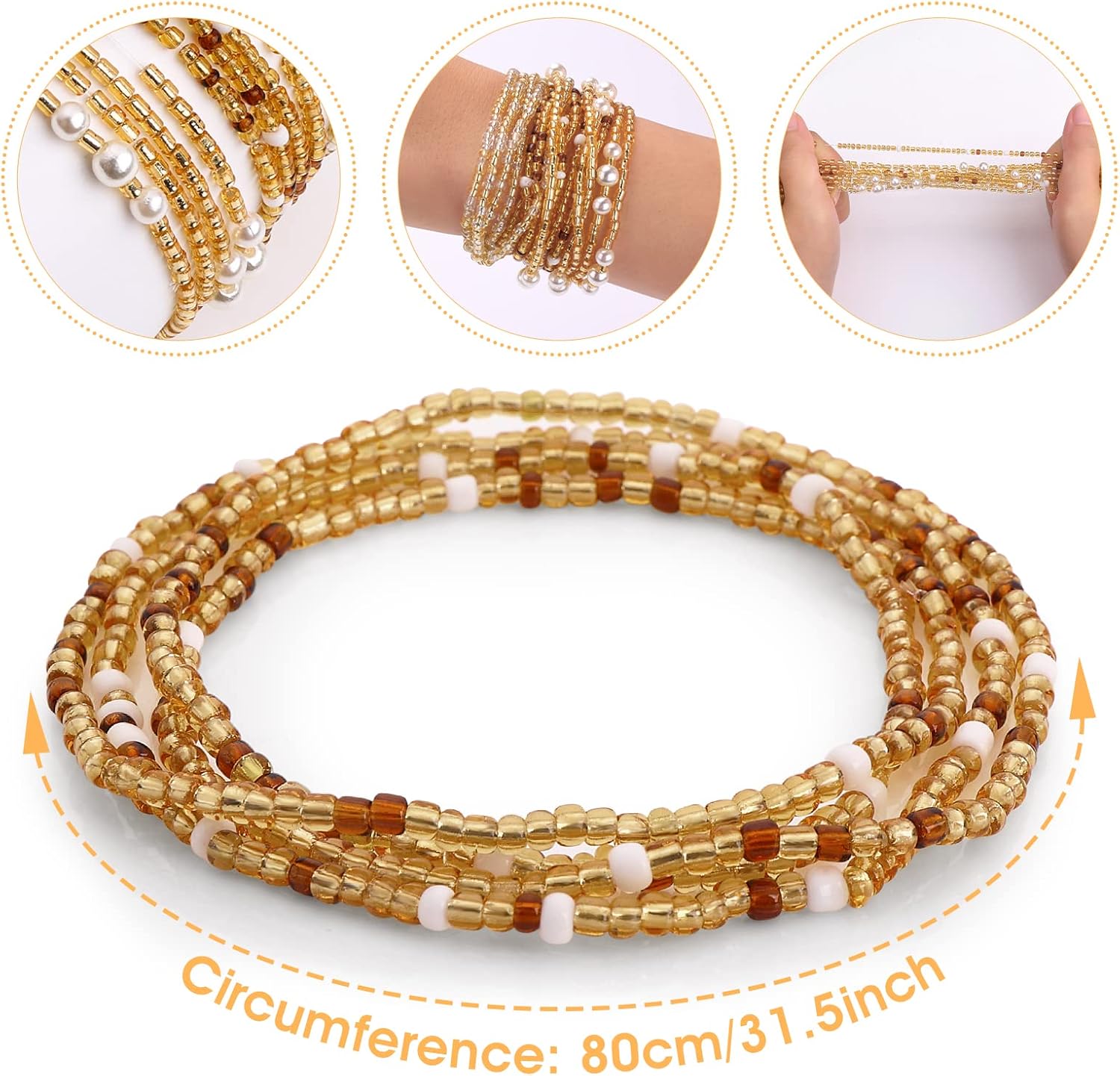 Waist Beads for Women Belly Be - Body Jewelry Sale recensie en prijs
