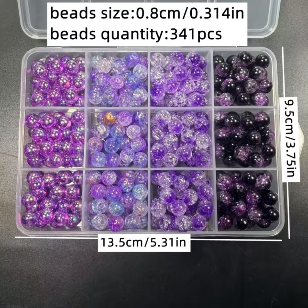 8mm Black Purple Series, Dark  - Body Jewelry Organizer recensie en prijs
