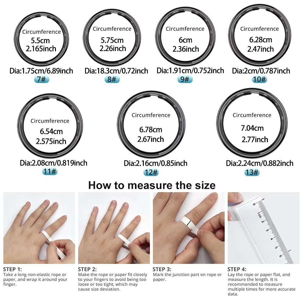 R09 Smart Ring Men Women with  - Daith Heart Ring recensie en prijs