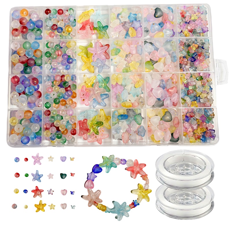 7-19mm825pcs Matte gradient lo - Body Jewelry Organizer recensie en prijs