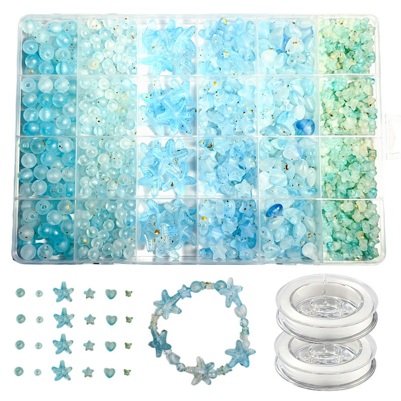 7-19mm825pcs Matte gradient lo - Body Jewelry Organizer recensie en prijs