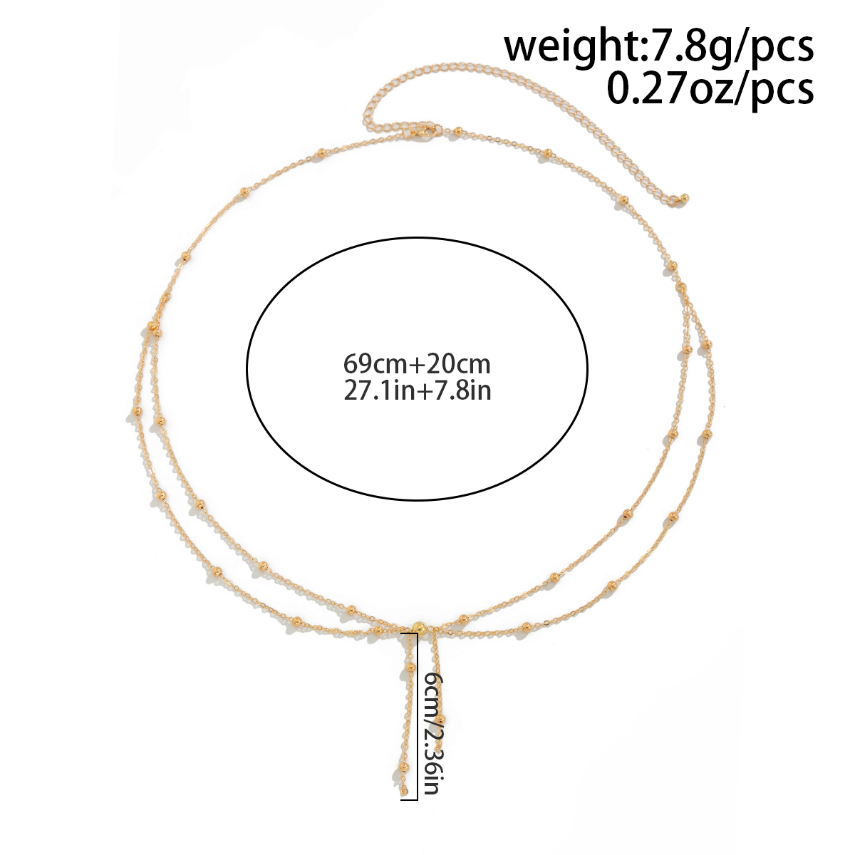 KunJoe Multilayer Gold Color T - Body Jewelry In Bulk recensie en prijs