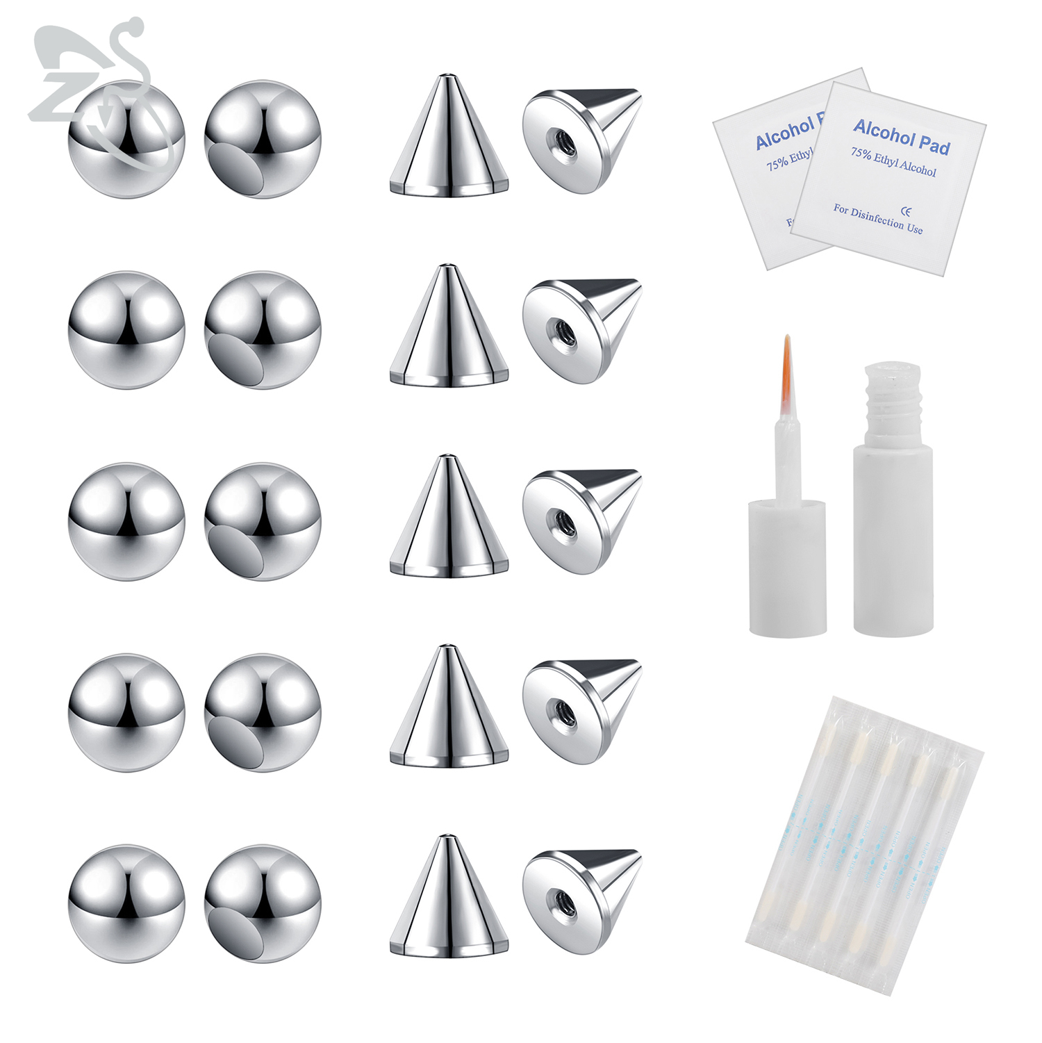 ZS 1 Set Fake Eyebrow Ring Men - Zs Body Jewelry recensie en prijs