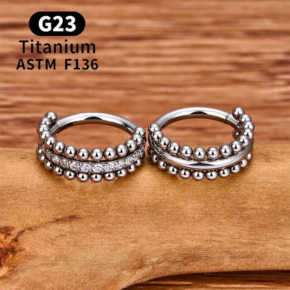 ASTM F136 Titanium Hinged Segm - Septum Clicker Ring recensie en prijs