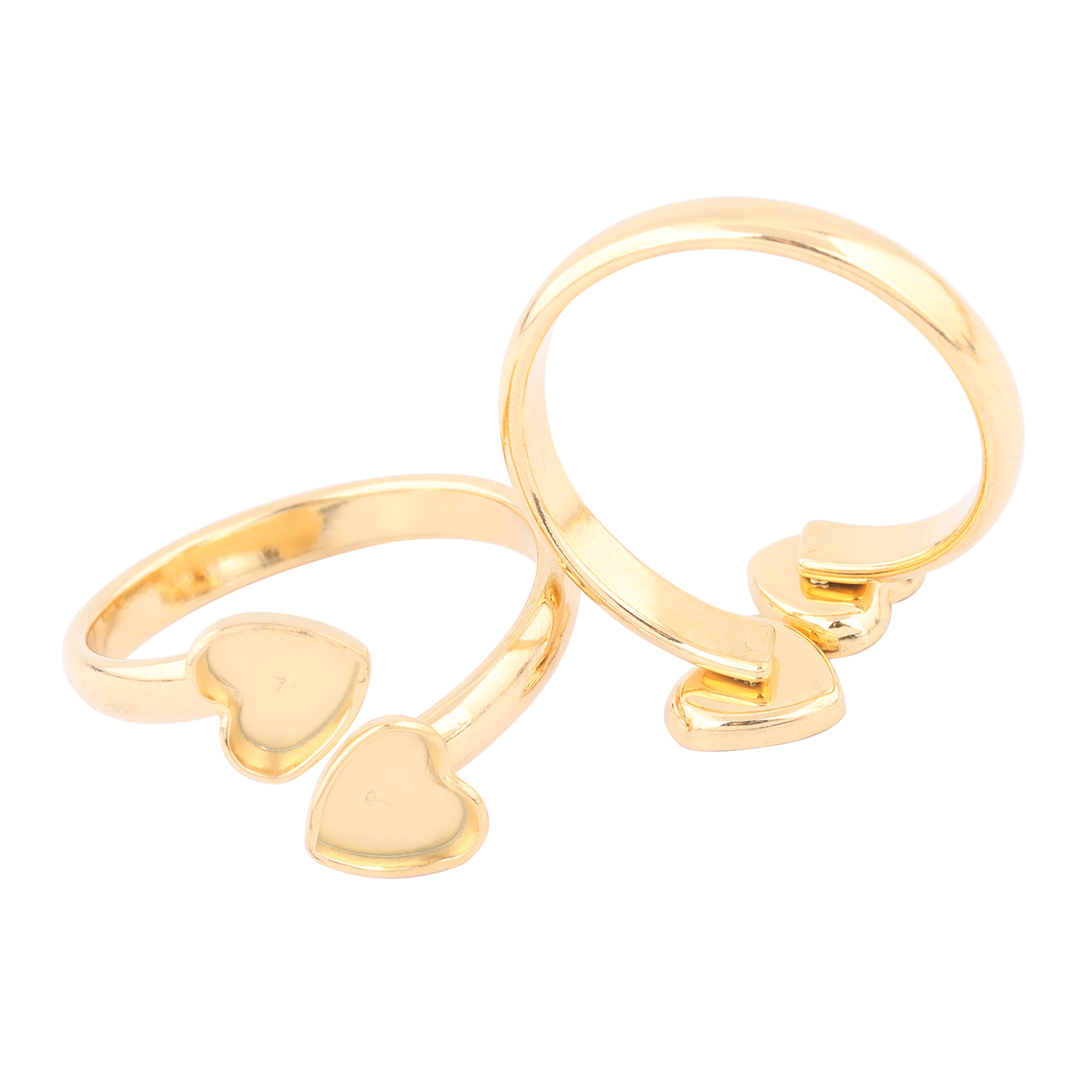 10pcs Stainless Steel Gold Pla - Daith Heart Ring recensie en prijs