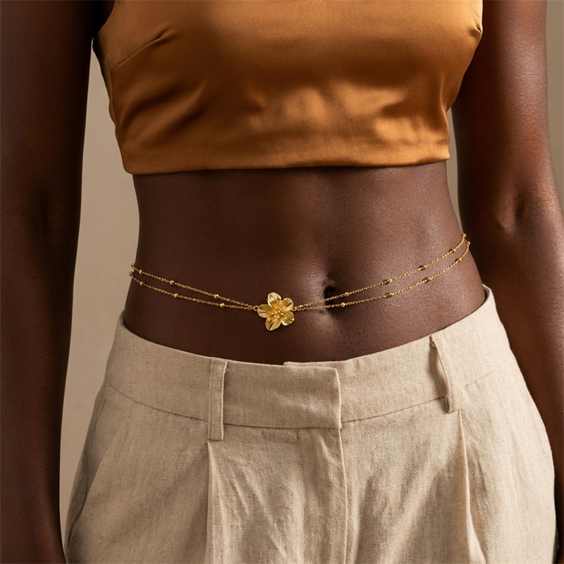 Simple Double Layers Belly Cha - Body Jewelry Sale recensie en prijs