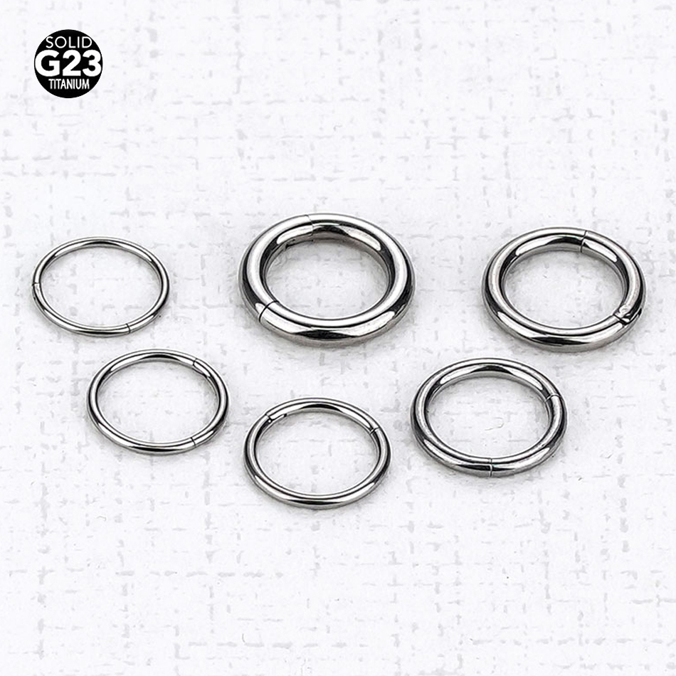 1PC G23 Titanium Hinged Segmen - Septum Clicker Ring recensie en prijs