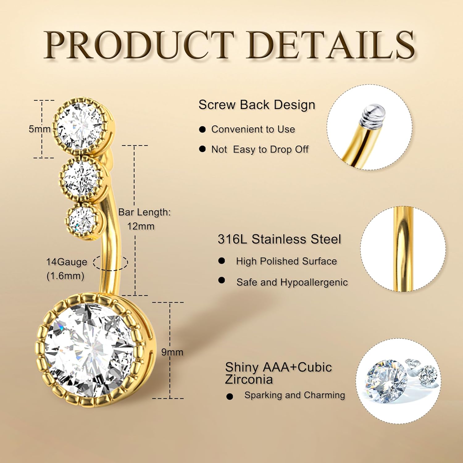 Drperfect 1Pc Belly Button Rin - Septum Clicker Ring recensie en prijs