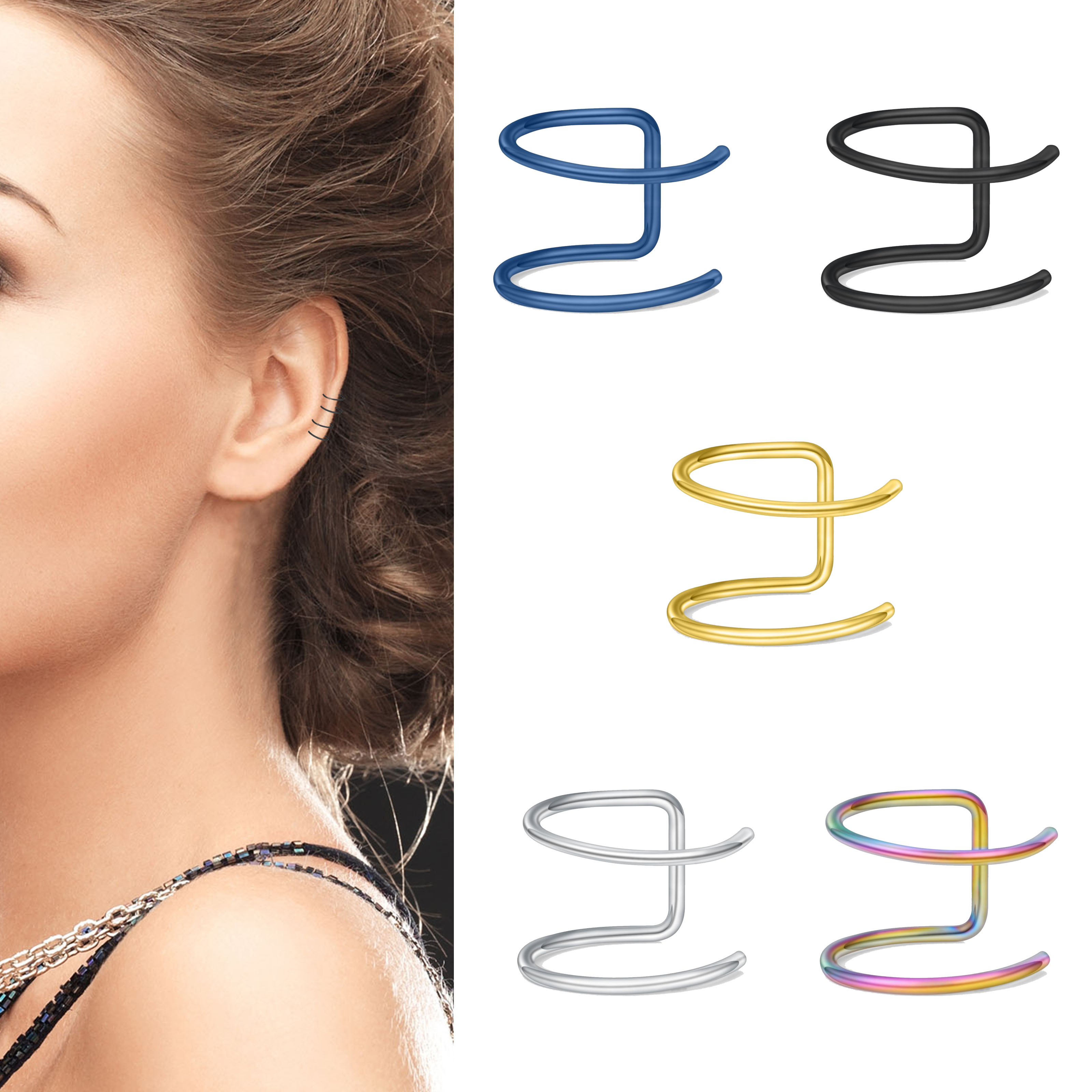 2pcs New No-Piercing Ear Cuffs - Body Jewelry Ear recensie en prijs