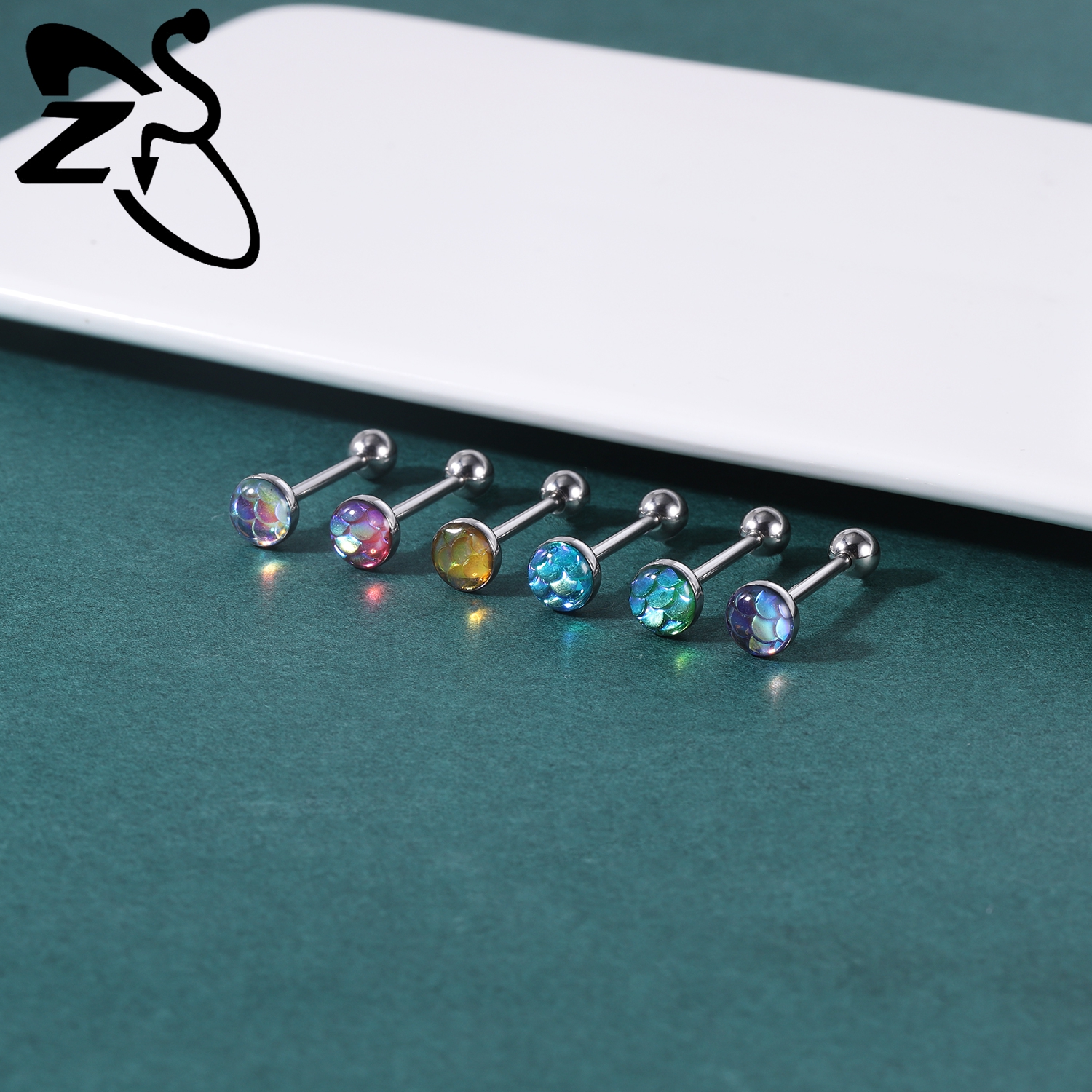 ZS 1 Piece Colorful 14G Stainl - Zs Body Jewelry recensie en prijs