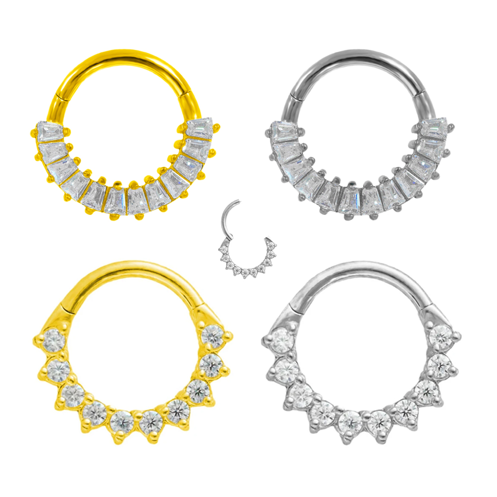 Trapezium CZ Septum 100%316L S - Septum Clicker Ring recensie en prijs