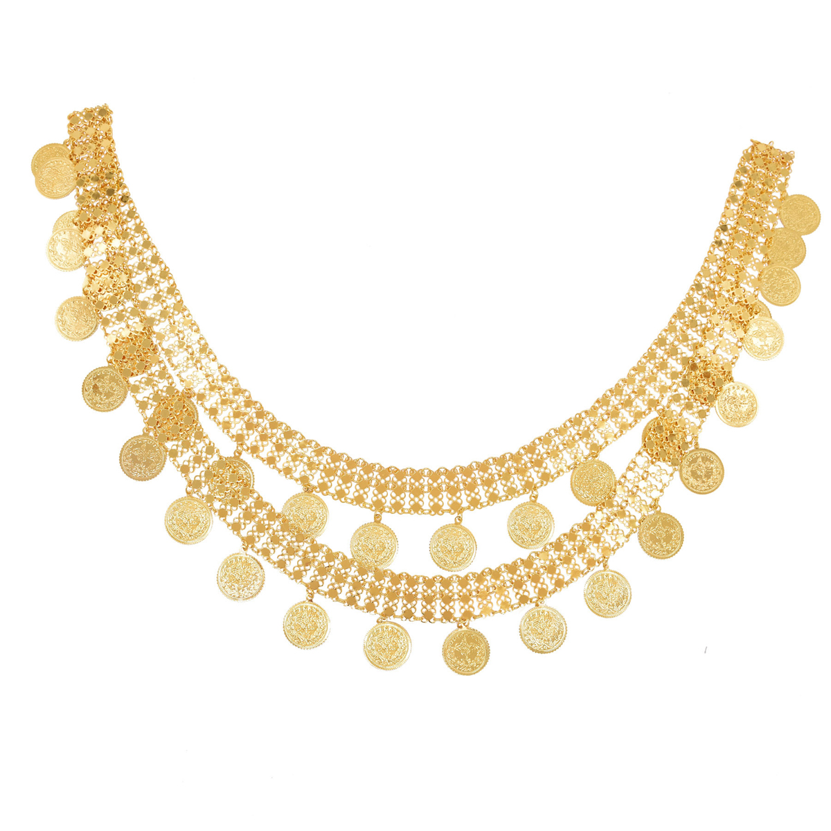 Gold Plated Simple Large Coins - Body Jewelry Gold Plated recensie en prijs