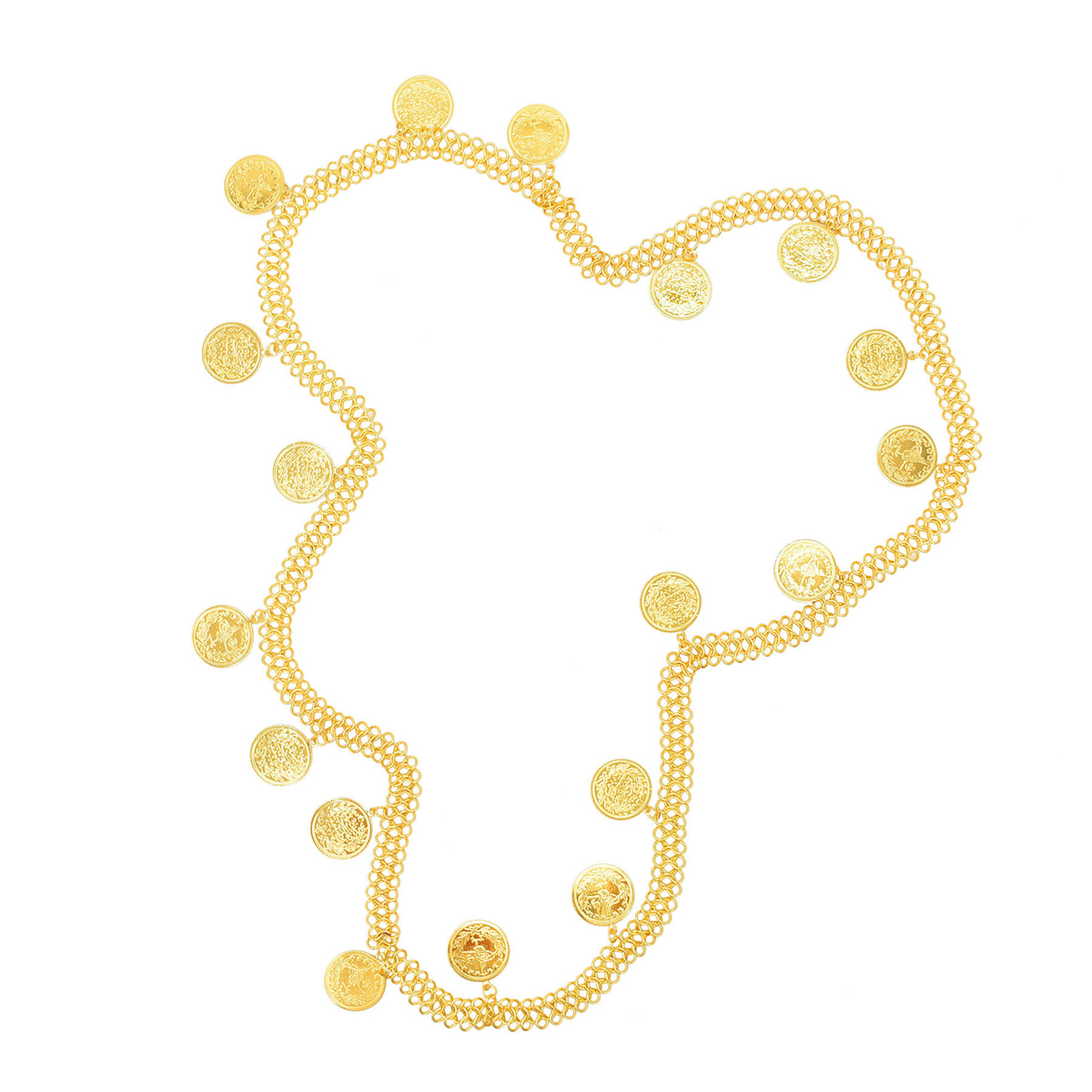 Gold Plated Simple Large Coins - Body Jewelry Gold Plated recensie en prijs