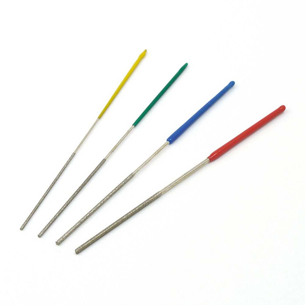 TLD-4 4Pcs Round Diamond File  - Yellow Body Jewelry recensie en prijs