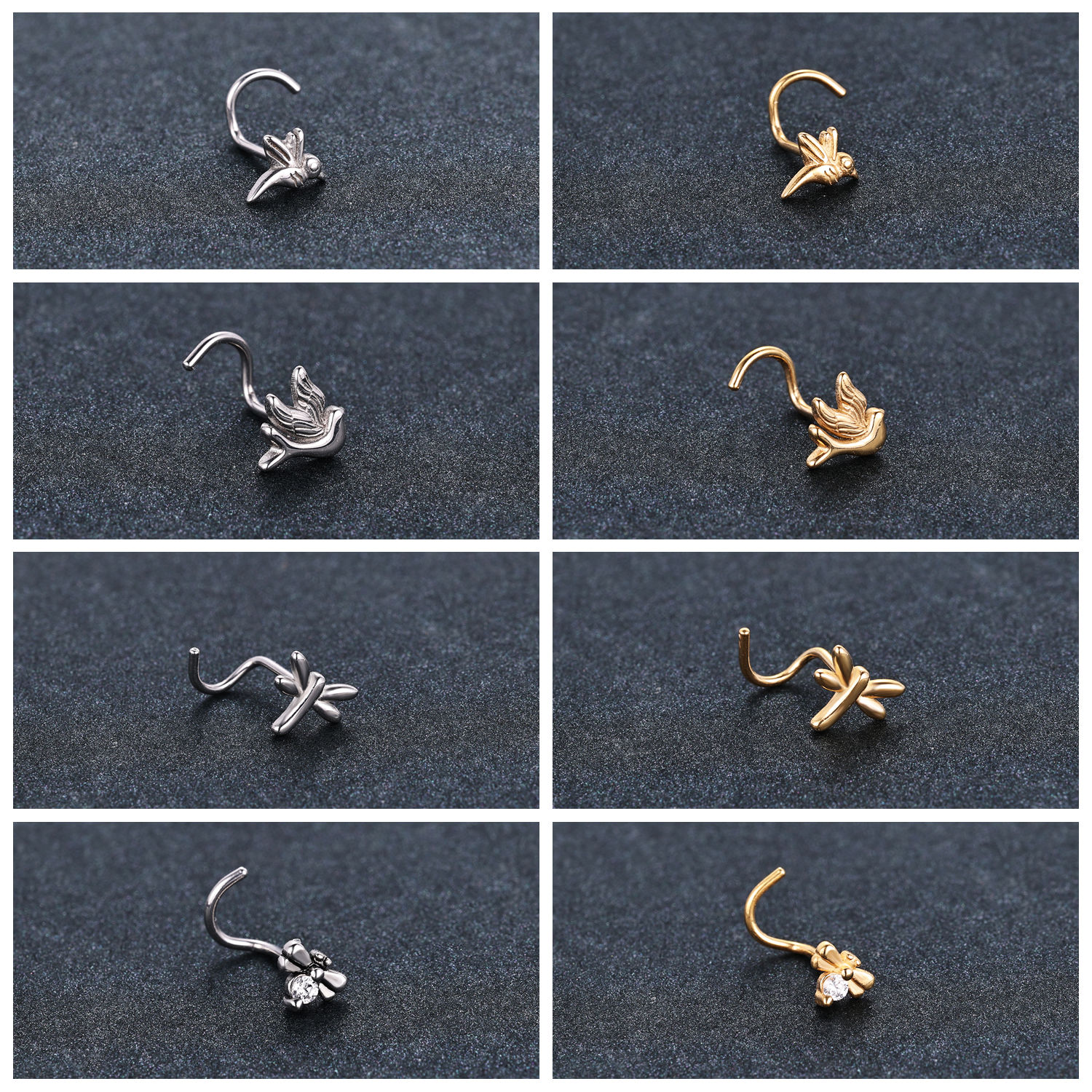 ZS 1PC Gold Color 316L Stainle - Zs Body Jewelry recensie en prijs