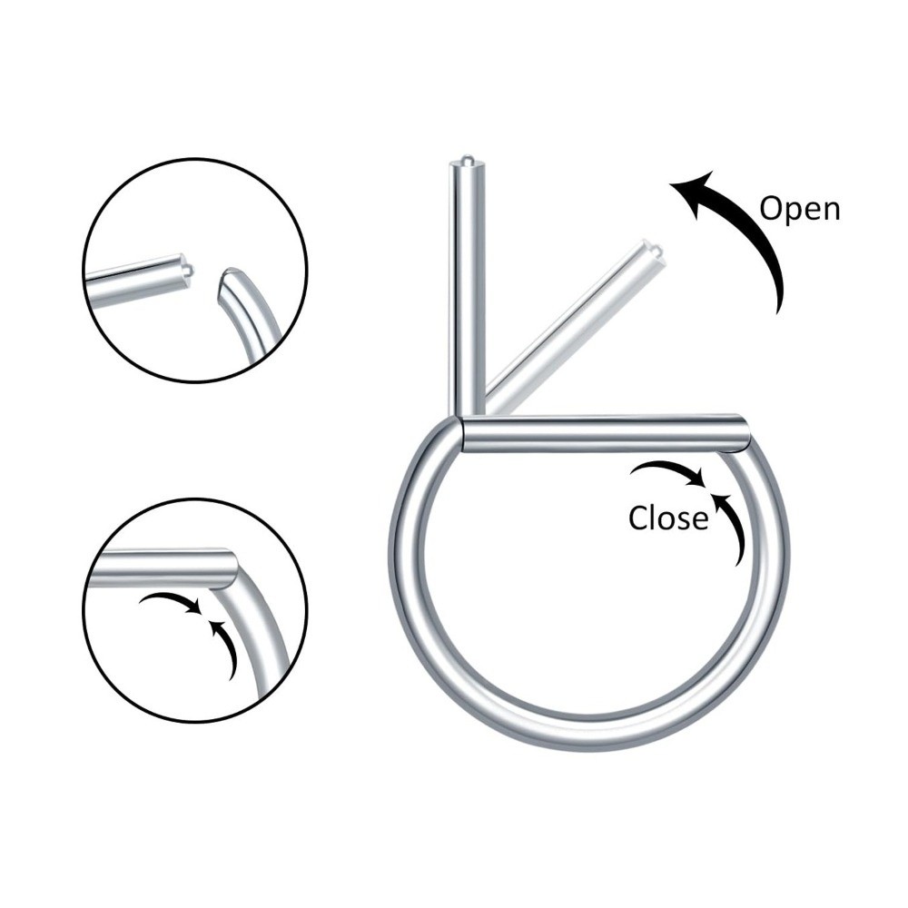 ASTM F136 Titanium Septum Ring - Septum Clicker Ring recensie en prijs