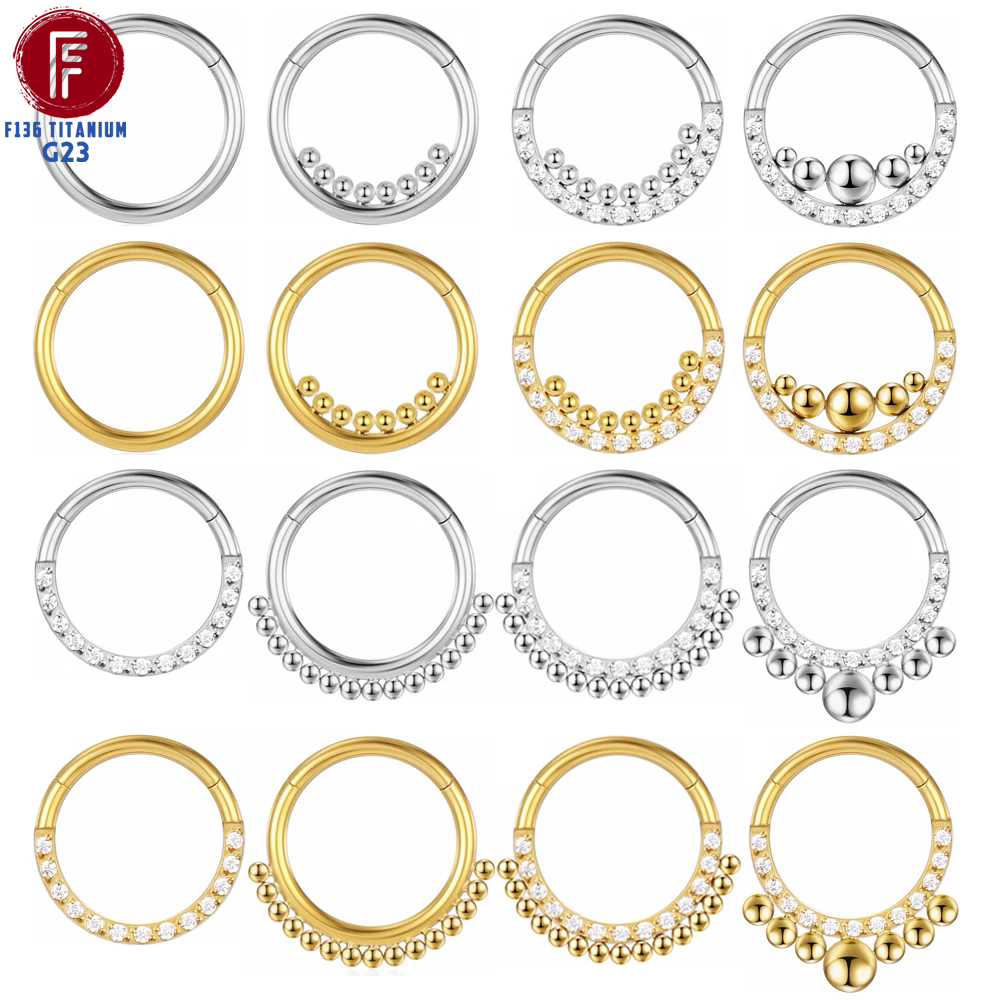 F136 Titanium Nose Piercing Hi - Septum Clicker Ring recensie en prijs