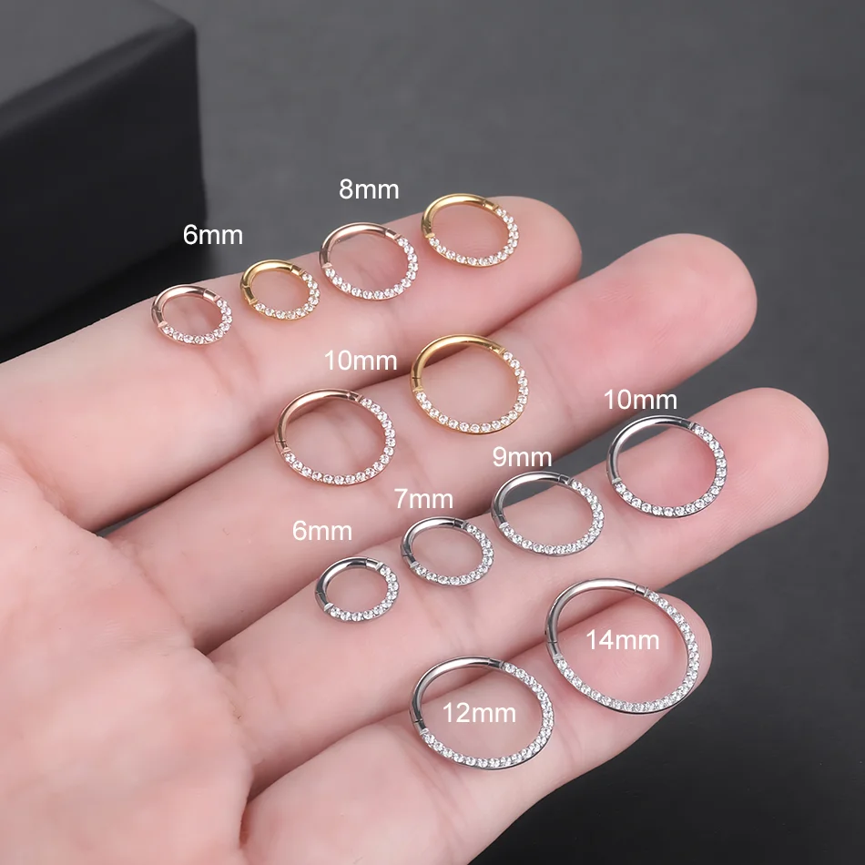 F136 Titanium Nose Piercing Hi - Septum Clicker Ring recensie en prijs
