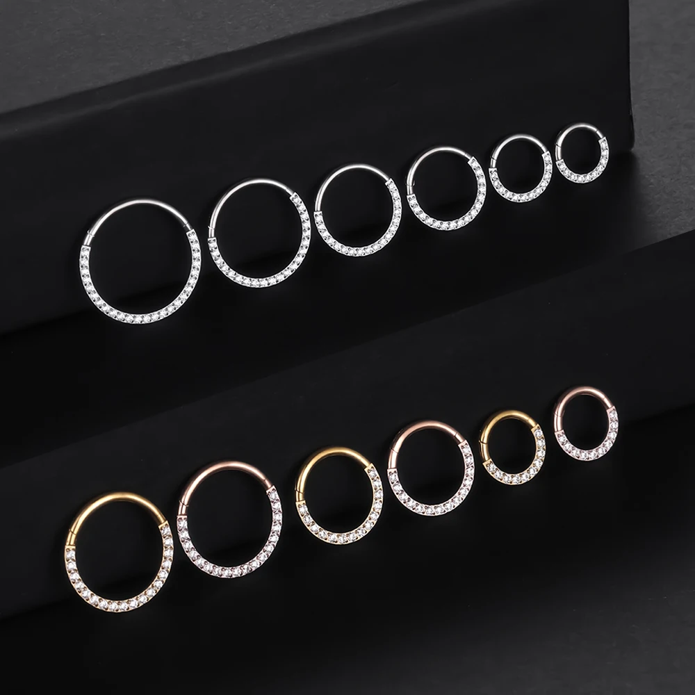 F136 Titanium Nose Piercing Hi - Septum Clicker Ring recensie en prijs